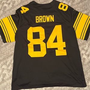 NFL Pittsburgh Steelers Mens XXL Jersey. Color rush black and gold style.